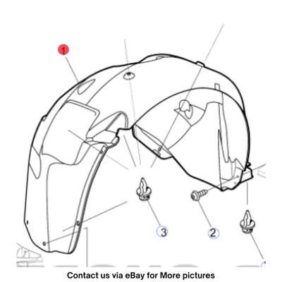 #ad 2009 Chevrolet Lumina S Radhausverkleidung vorne rechts gebraucht OEM 92161690 EUR 86.55