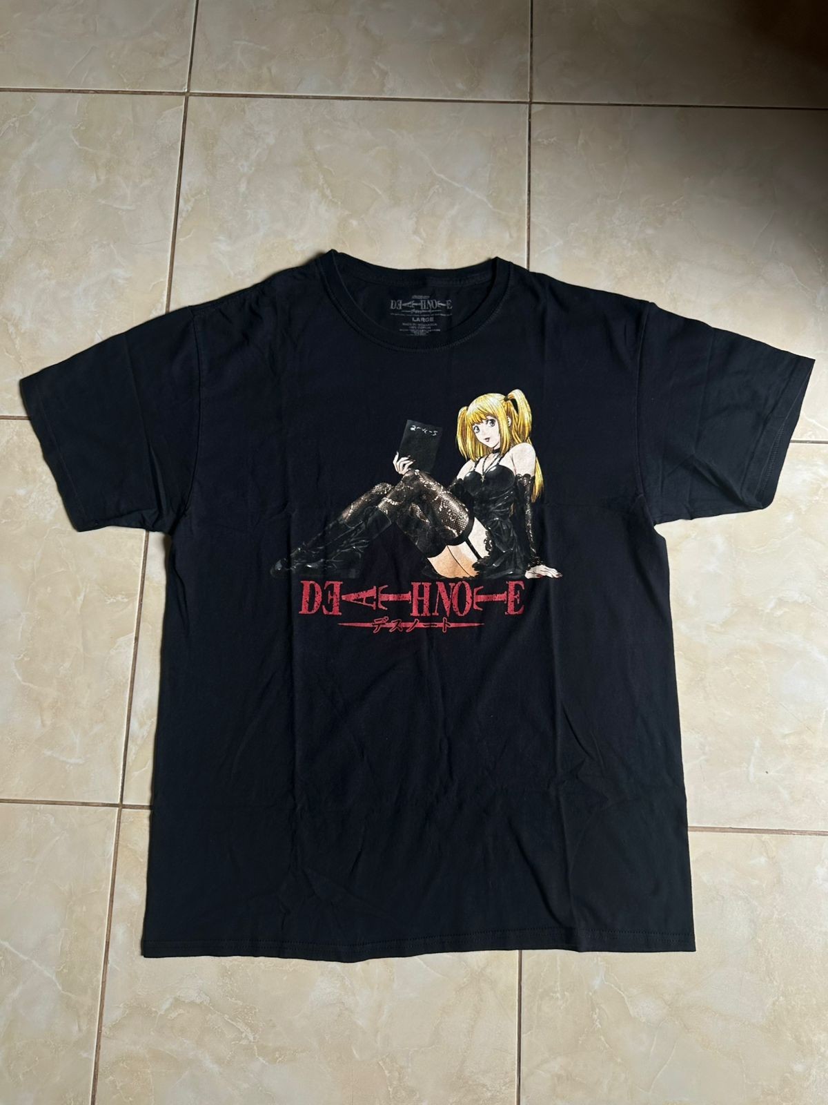 Camiseta Oficial Deathnote Misa Manga Anime Etiqueta Impresión Rara