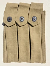WW2 Original USMC Thompson .45 SMG 30 ROUND Magazine Pouch Field Gear Equipment