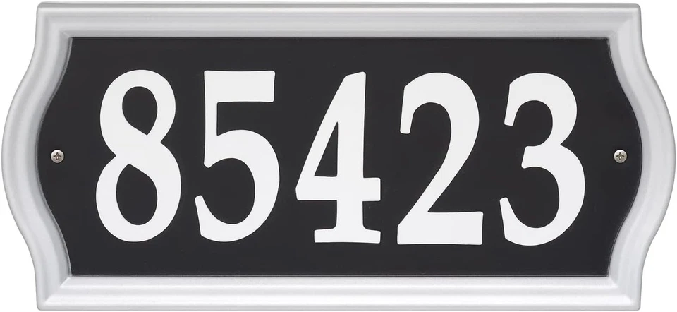 Nite Bright Ashland Reflective Address Numbers Sign Black/Silver - Image 4 of 4