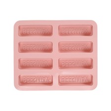 Beeswax Candle Mould,15.4cm x 18.2cm 8Grids Rectangle Reusable Module Pink