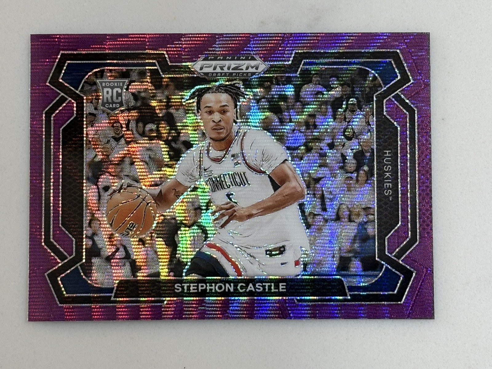 2024 Panini Prizm Draft Stephon Castle Purple Wave Variation #17 Rookie RC UCONN