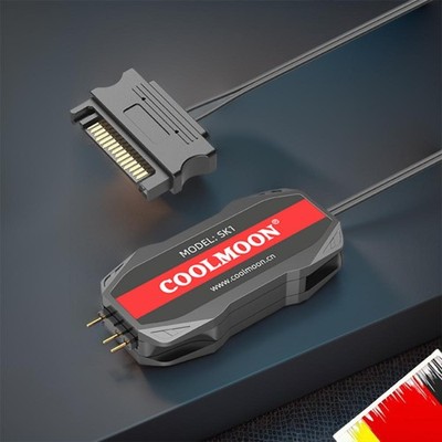 ARGB-Controller 5V 3pin zu SATA RGB-Fernbedienung für Lichtstreifen (schwarz)