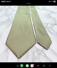 Hermes 100 Silk Fassonnette H Gold Wide Tie Classic Rare Used