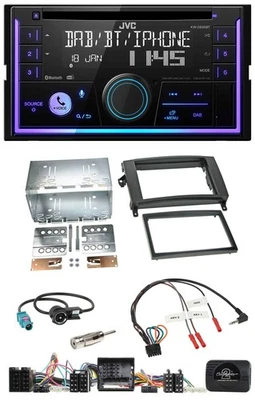 JVC Lenkrad USB 2DIN DAB Bluetooth CD Autoradio für Mercedes A- B-Klasse W169 T2 - Bild 1 von 4