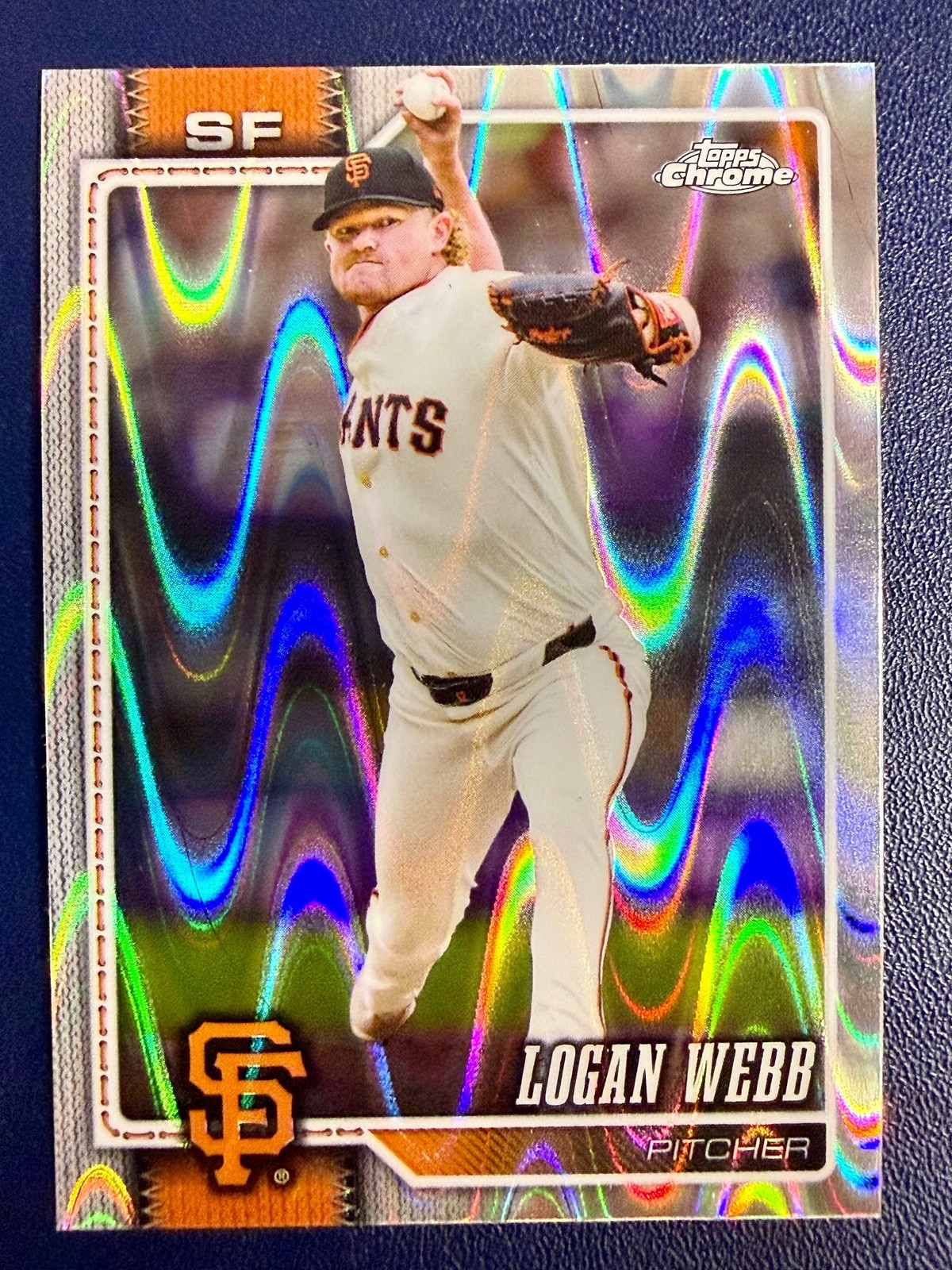 2026 Topps Chrome #238 Logan Webb Raywave Refractor