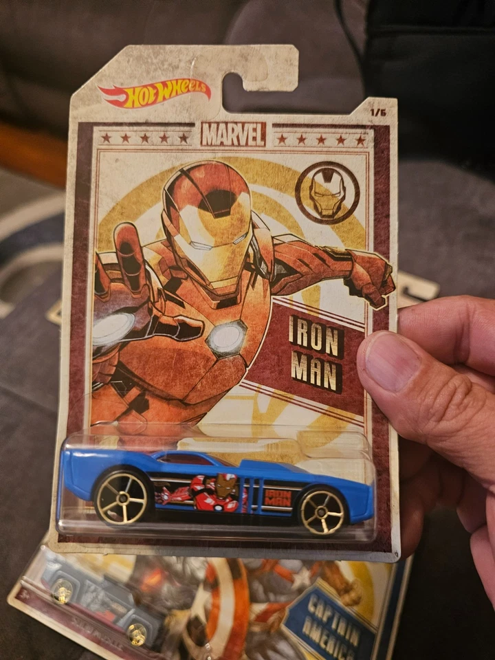 HOT WHEELS 2018 MARVEL CHARACTERS SET OF 6 SEALED IRONMAN, LOKI, RED SKULL, ETC - Image 2 of 4