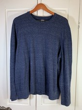 Gap Core Cotton Crew Neck Sweater Blue Mens Size XXL Basic Minimal Normcore