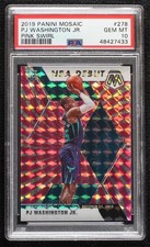 2019-20 Mosaic NBA Debut FOTL Pink Swirl Prizm 6/11 PJ Washington Jr PSA 10 ow1