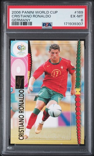 CRISTIANO RONALDO - 2006 Panini FIFA World Cup ROOKIE Germany #169 *PSA 6*