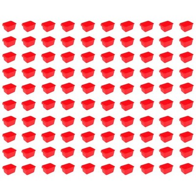 200-Pack - Red Cage Cups hold 1 Pint (16 fl oz) to Hang Feed & Water for Pet