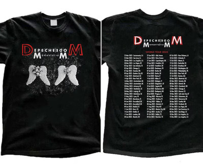 Depeche Mode Memento Mori World Tour 2023 T-Shirt   Iconic Synth-Pop Fan Apparel