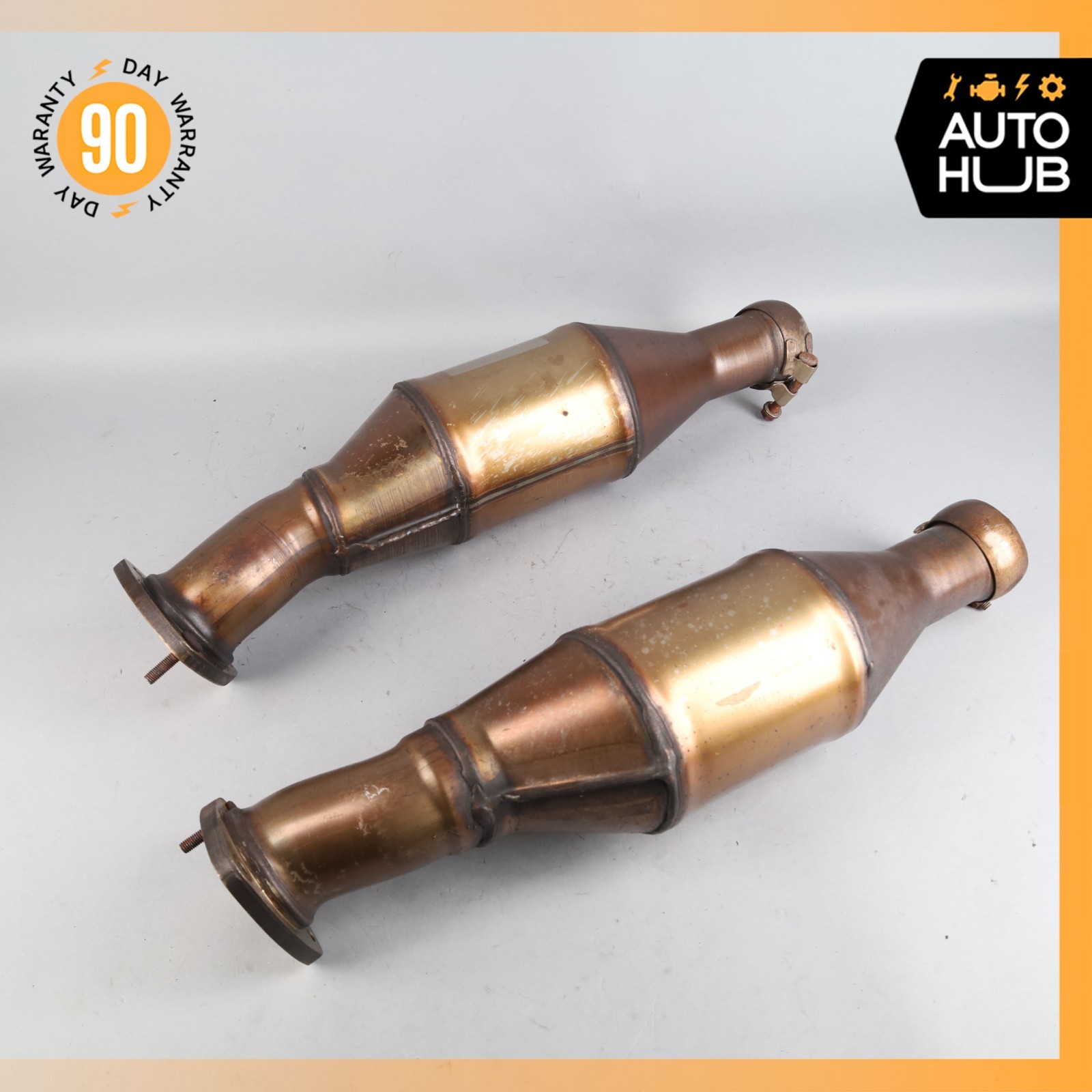 11-17 Aston Martin V8 Vantage 4.7L V8 Exhaust Downpipe Set BG335E211AA OEM 26k
