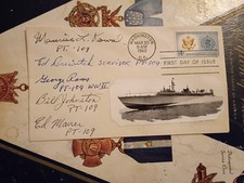 FIVE Surviving Crew PT-109: MAUER, DREWITCH, KOWAL, ROSS, & JOHNSTON Signed FDC