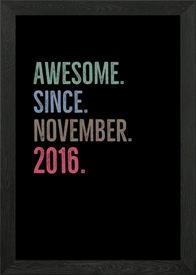 Awesome Since November Gerahmtes Wandbild Poster Leinwanddruck Bild