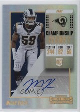 2018 Panini Contenders Rookie Championship Ticket 28/49 Micah Kiser Auto 3y4