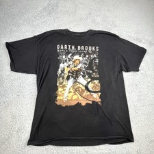 Garth Brooks Shirt Mens 2XL Black World Tour 2014 Country Concert Tee Hanes