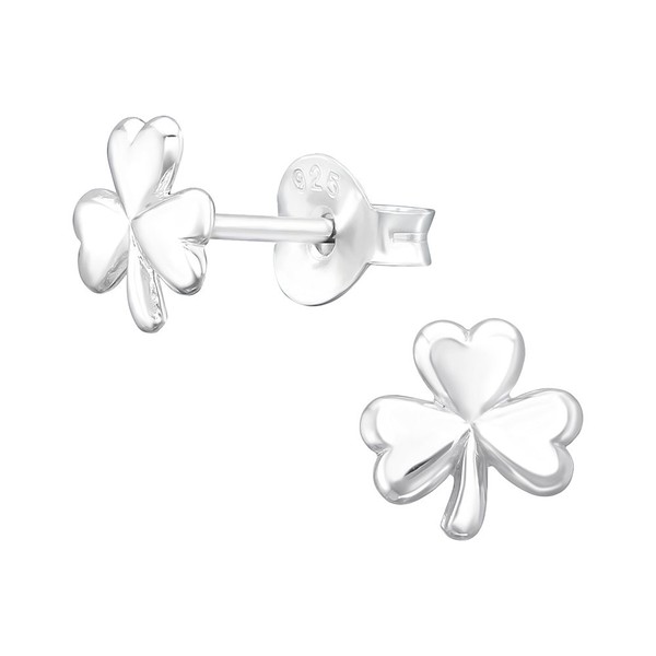 Ohrstecker Kleeblatt Sterling Silber 925 Ohrringe Damen Kinder MäDchen Geschenk-image