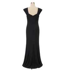 Terani Couture Glamour Black Ruched Mermaid Evening Gown Formal Dress