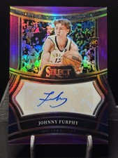 2024-25 Select NBA Rookie Signatures Auto Purple /75 Johnny Furphy #RS-FUR