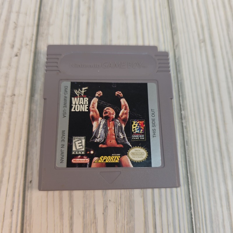 WWF War Zone Nintendo Game Boy Wrestling Video Game - Authentic