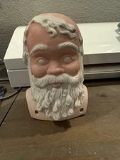 Byron Molds Porcelain Santa? Doll Head and Torso Bust 5" Tall