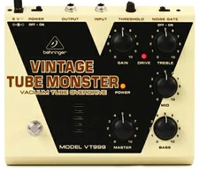 Used Behringer Vt999 Vintage Tube Monster Overdrive Pedal No.km1668