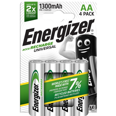 Energizer wiederaufladbare AA Batterien 1300mAh NiMH 4er Pack UK | Massner