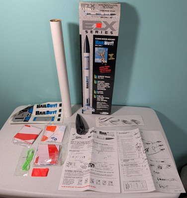 Estes E2X Series Flying Model Rocket Bail Out 036116 Not Complete 