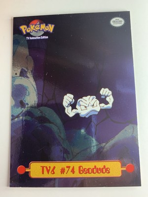1999 Topps Pokemon #TV6 Geodude #74 Silver Foil (Smooth 1st Print)