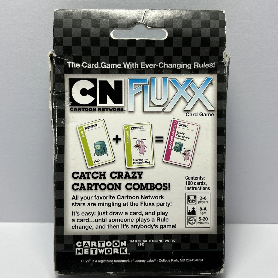 Cartoon Network Fluxx Card Game COMPLETE Looney Labs 2014 Finn Jake Samurai Jack - Image 3 of 4