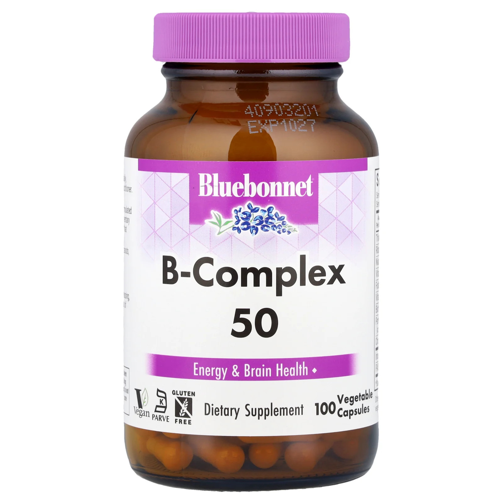 Bluebonnet Nutrition B-Complex 50 100 растительных капсул без яиц без рыбы 3690₽