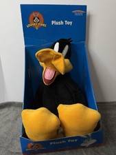 VTG 1998 Looney Tunes Daffy Duck Plush Play By Play New In Box NOS Warner Bros