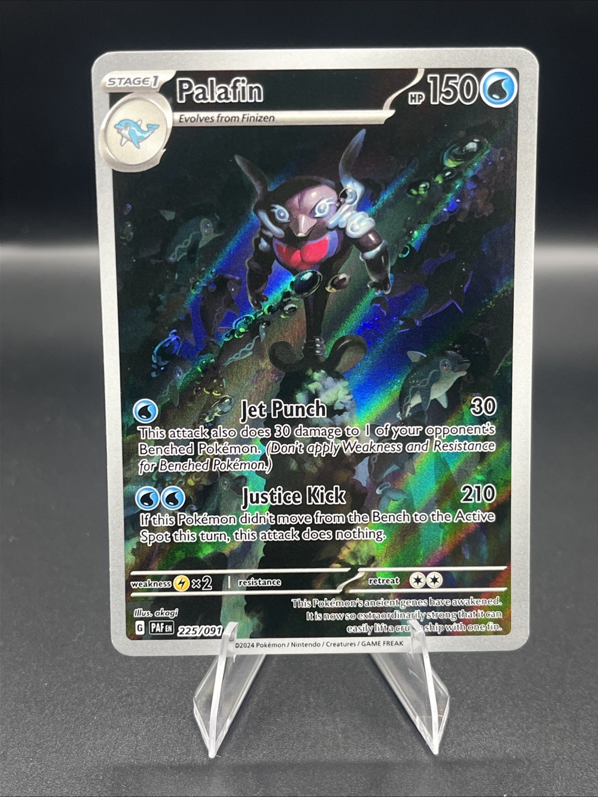 Pokemon - Palafin 225/091 - Paldean Fates - Full Art - NM/M
