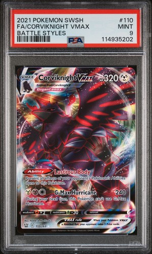 Corviknight VMAX graded PSA 9 for sale on eBay