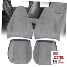 Front Driver and Passenger Side Bottom  Top Lean Back Replacement Cloth Seat