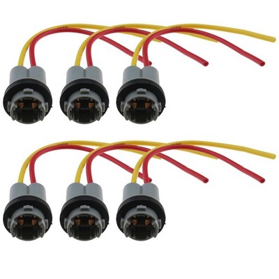 eMagTech 6Pcs Light Bulb Socket Replacement Compatible with T10 T13 T15 Car... 