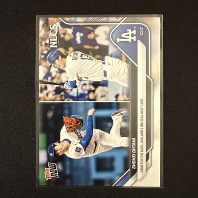 2025 Topps Now Shohei Ohtani 10Ks and 3 HRs NLCS Base #884 Dodgers