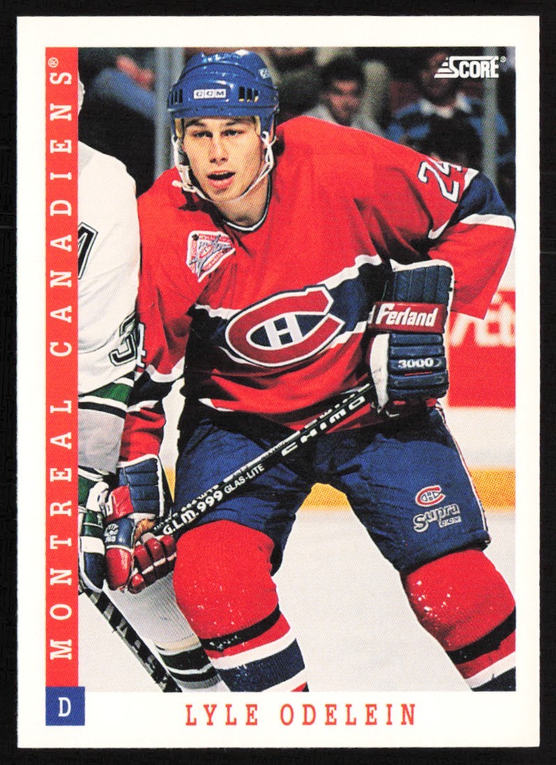 1993-94 Score Lyle Odelein Montreal Canadiens #283