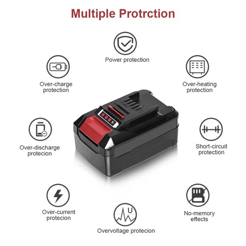 Batteria/doppio caricatore 18 V 6,0 Ah/5,0 Ah per Einhell Power X-Change litio PXC LED - Foto 38 di 60