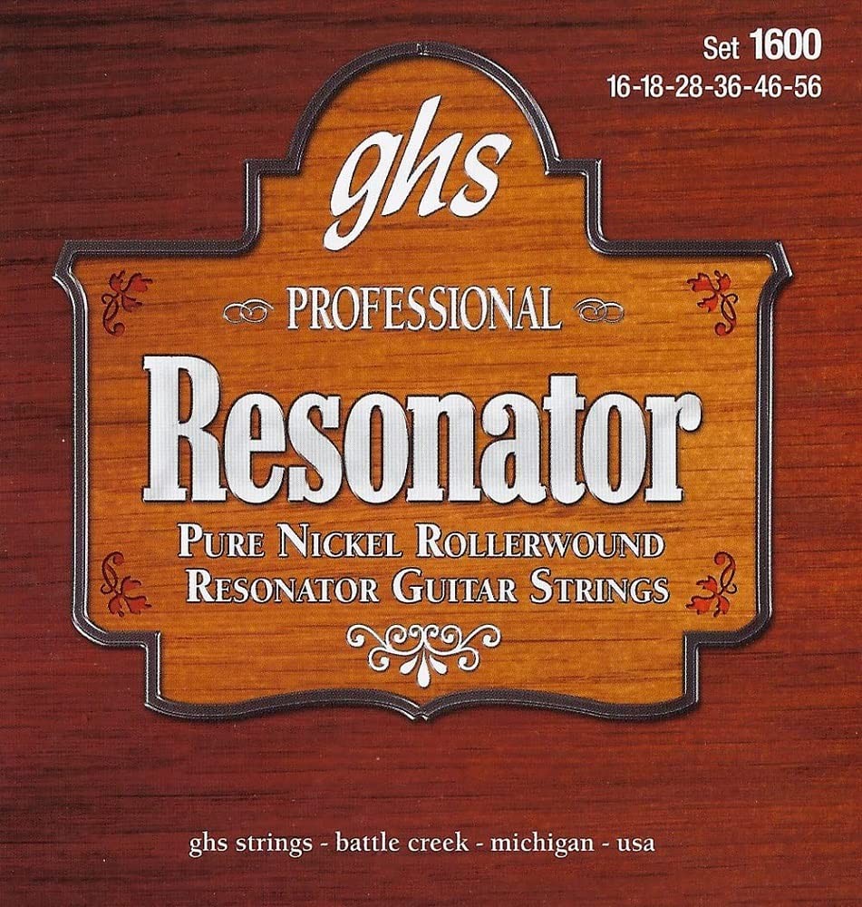 GHS Resonator cordes rollerwound 1600 anti bruits de glissement au toucher