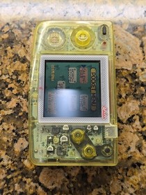 Neo Geo Pocket Color Crystal Yellow Model 2 Slim All Original NO SOUND NGPC SNK