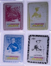 2025 Leaf Vivid Baseball Liam Peterson Base A Printing Plate 1/1 Set