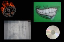 Airbrush Schablone Step by Step Design Grinser für Motorrad Helm # 0328 &  CD 