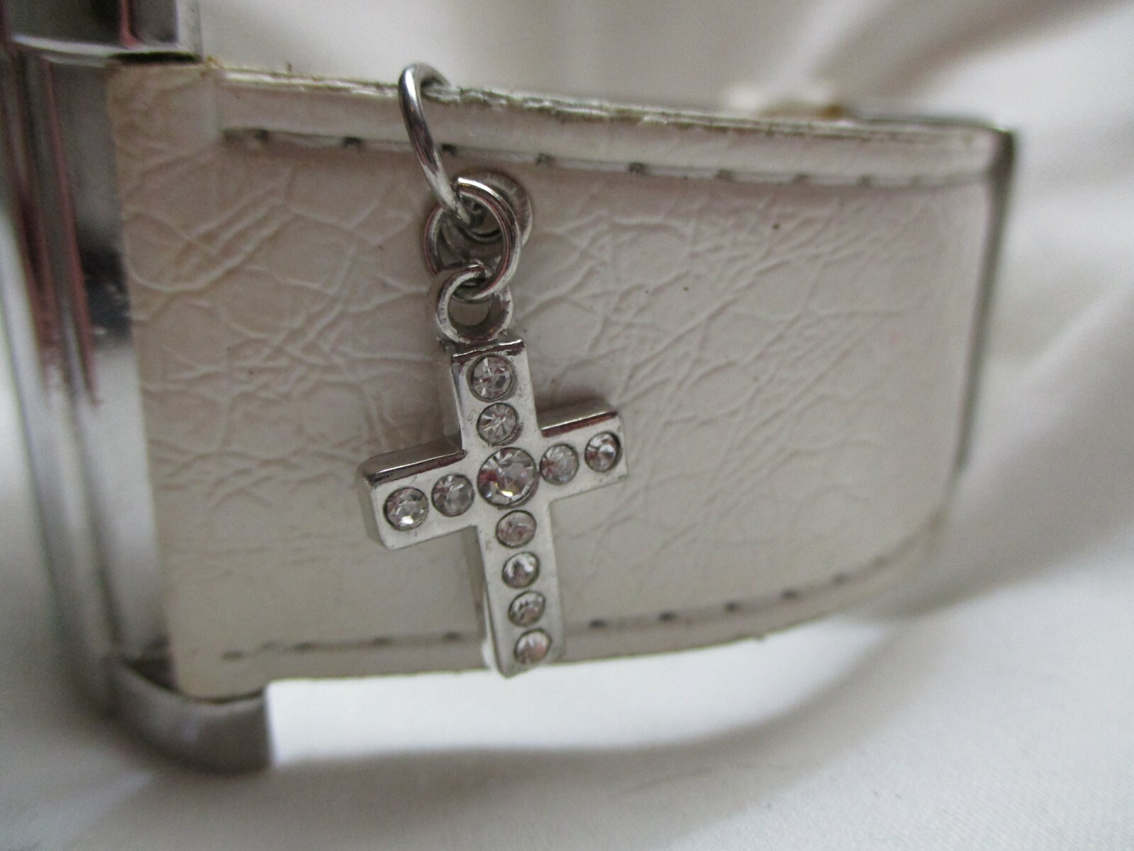 Religious Cross Watch Rectangular Colorful Face W… - image 9