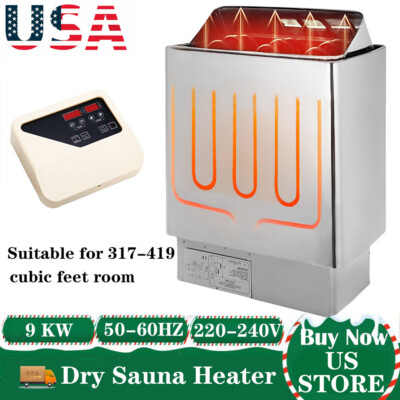 Anti-Rust & Durable 9KW Steam Bath Sauna Heater W/Built-in Controls For Home