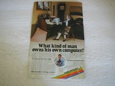1980 APPLE COMPUTER BEN FRANKLIN, COINS OF MEXICO 2 SIDE VINTAGE PRINT AD L037