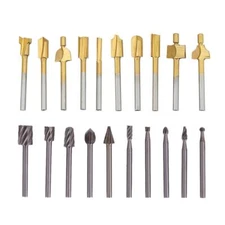 HSS Router Carbide Engraving Bits and Router Bit Set 1/8"3mm Shank for Rotary...