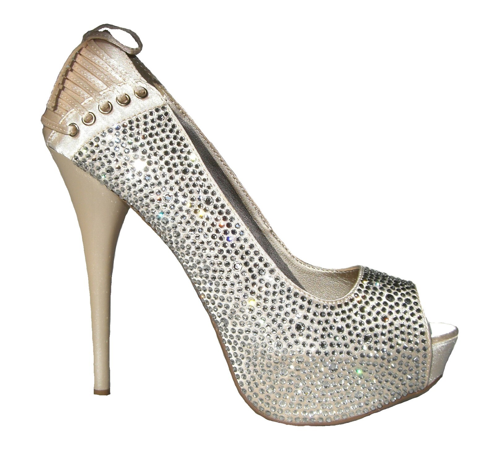 Custom Swarovski Embellished Qupid Platform Stiletto High Heels; 7.5 | eBay