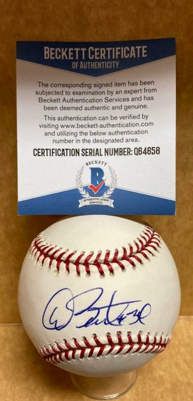 Professional Player Autographed Signed DAVE STEWART LOS ANGELES DODGERS M.L. BASEBALL BECKETT Q64658 